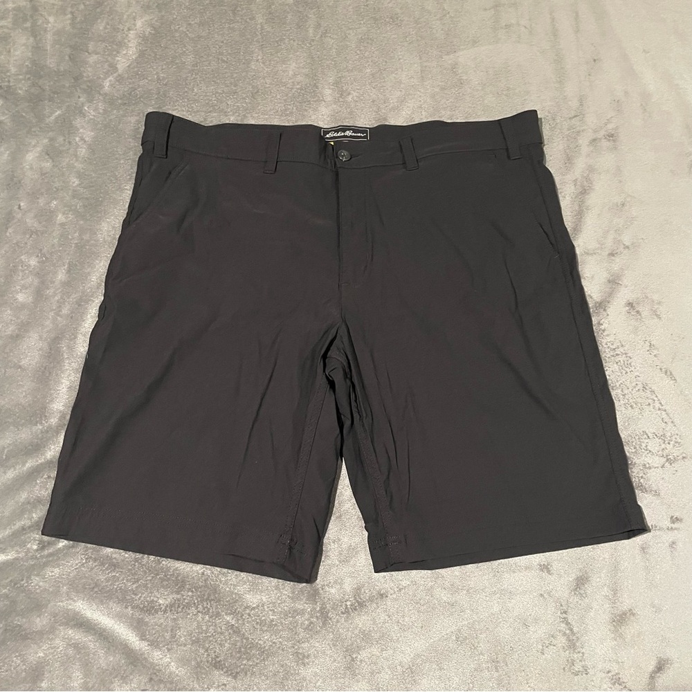 Eddie Bauer Shorts Mens 40 Black Hiking Outdoor Performance Stretch